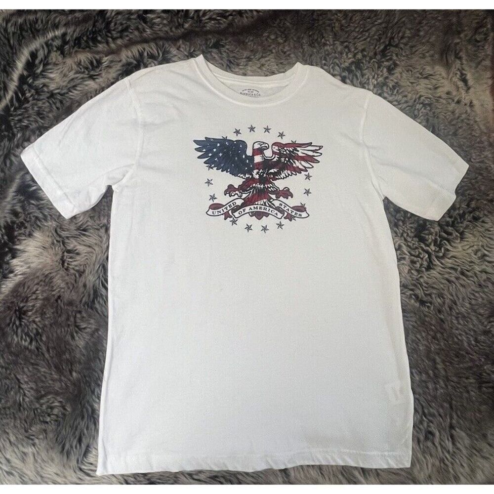 Vintage Roebuck & Co. Bald Eagle T Shirt, Junior X-Large,Sleeve Unisex - Picture 8 of 14